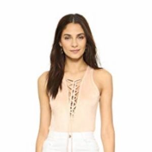NWT Lace up Bodysuit